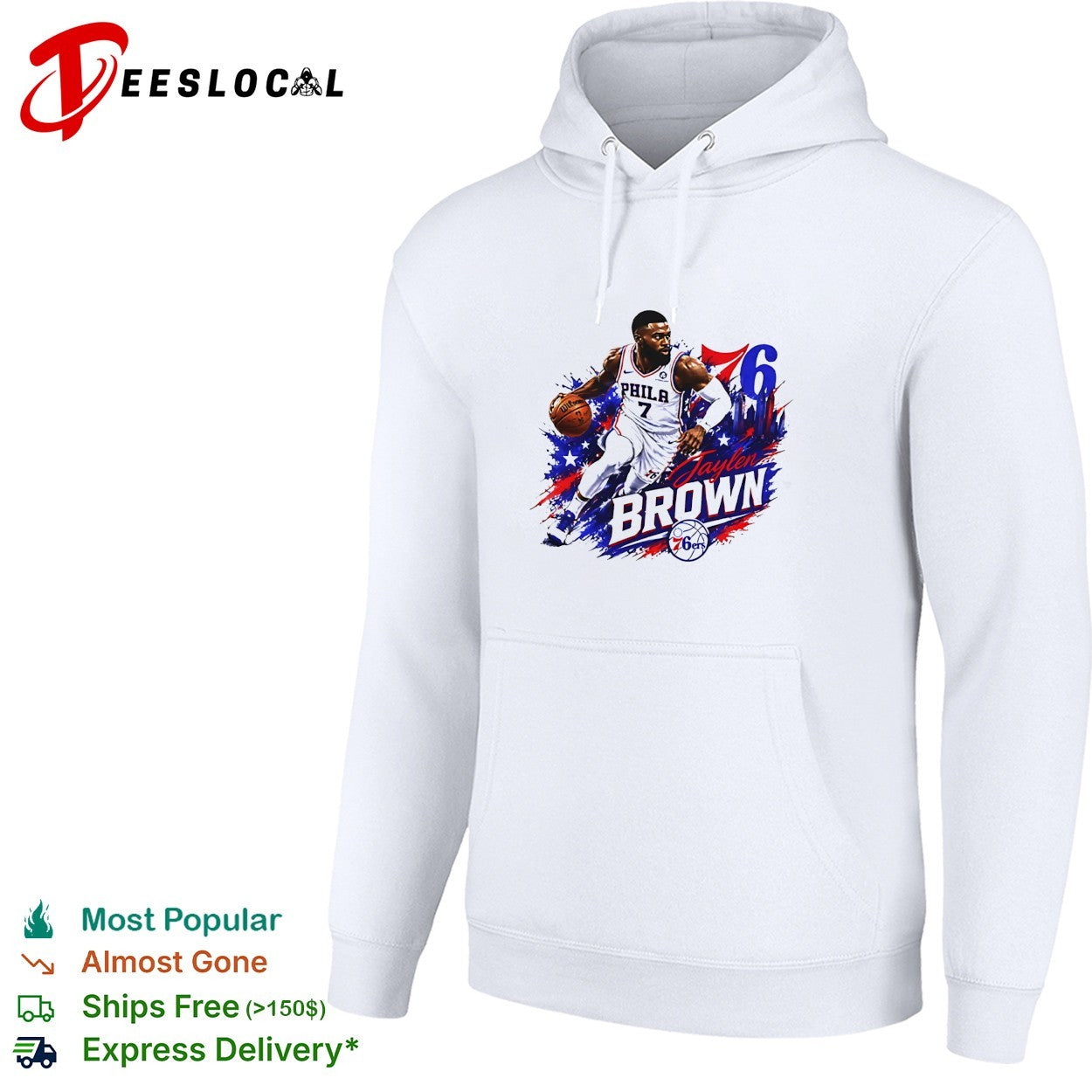 Jaylen Brown Philadelphia 76ers number 7 shirt