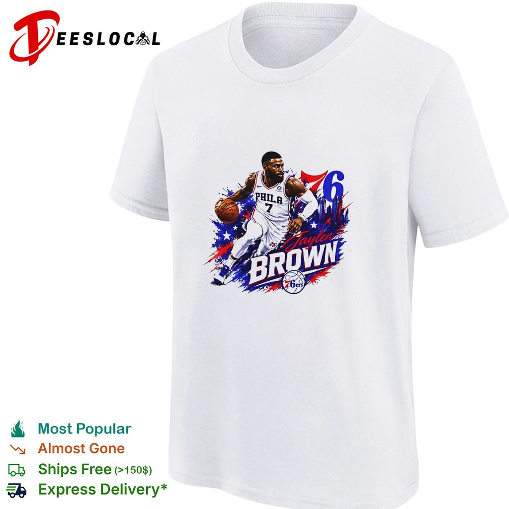 Jaylen Brown Philadelphia 76ers number 7 shirt