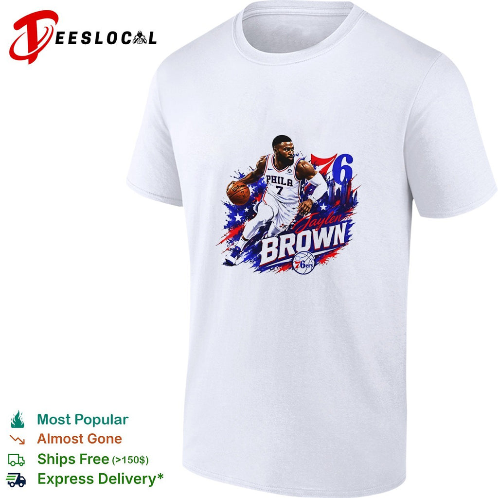 Jaylen Brown Philadelphia 76ers number 7 shirt