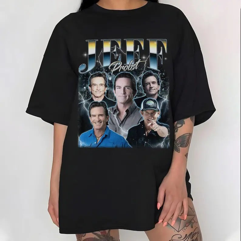 Jeff Probst Shirt, Jeff Probst Presenter Homage TShirt, Television Presenter Tee, TV Producer Shirt