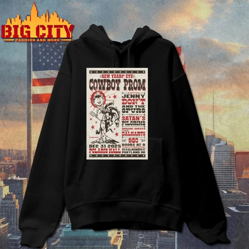 Jenny Don’t and the Spurs And Satan’s Pilgrims 12.31.2025 Portland NYE Poster shirt