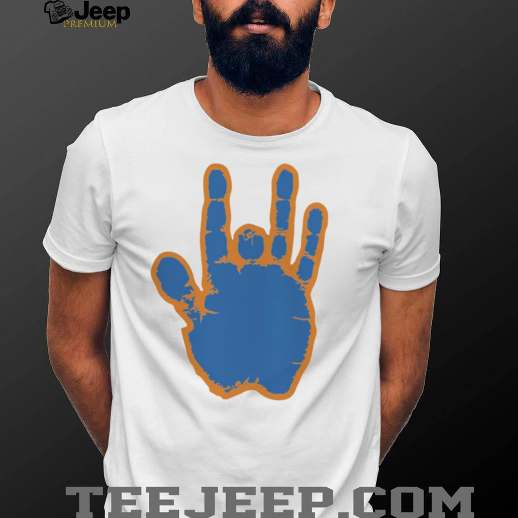 Jerry Garcia Blue & Orange Hand Shirt