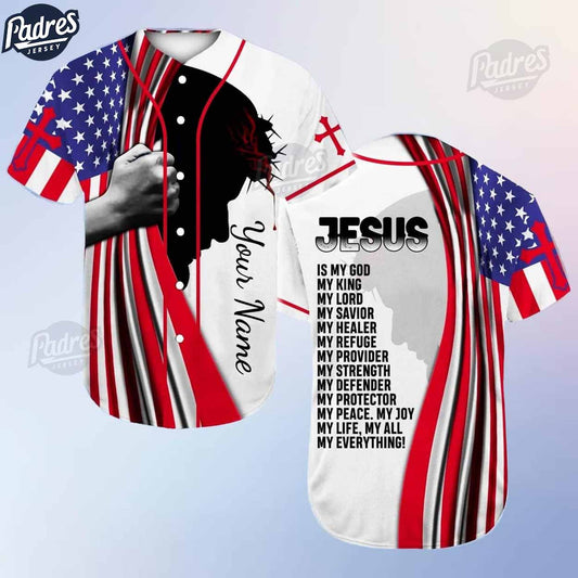 Jesus Is My Everything Custom Baseball Jersey - Padres Jersey Oasis: Elevate Your Baseball Style Game T-Shirts,... (Image 1)