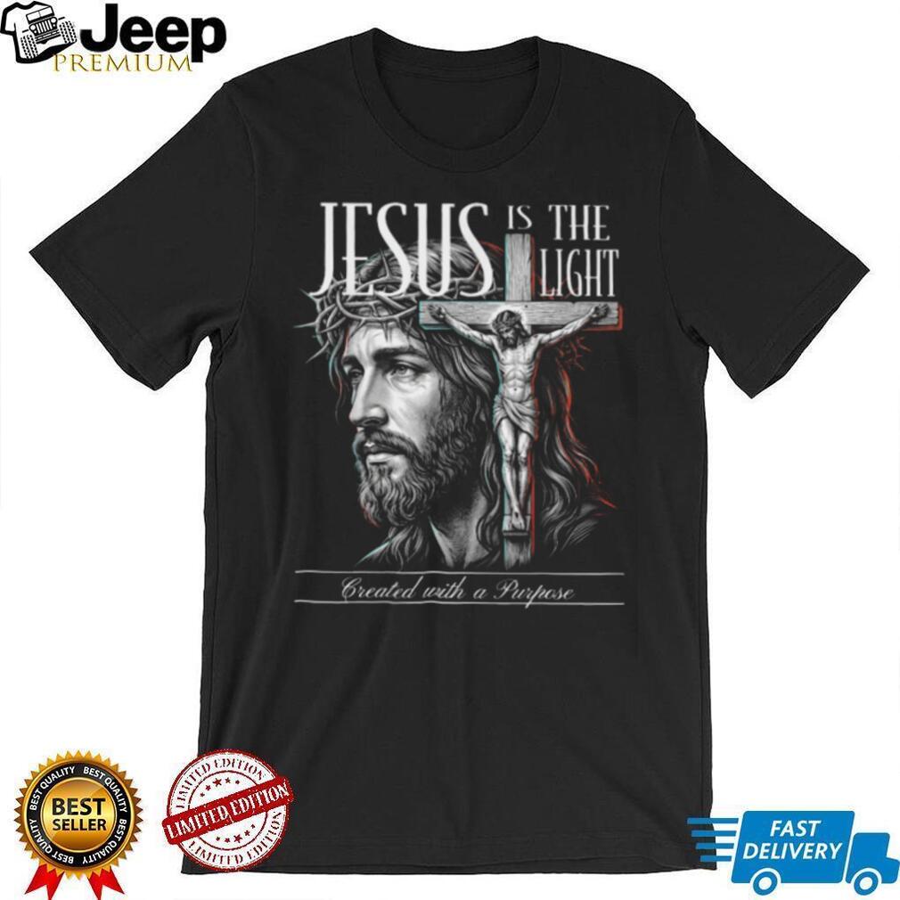 Jesus Is The Light Religious Cross Faith T Shirt