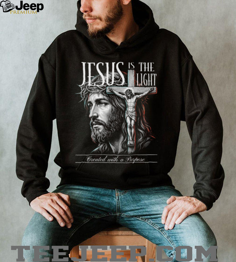 Jesus Is The Light Religious Cross Faith T Shirt