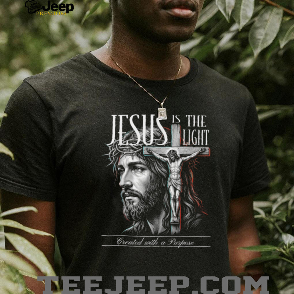 Jesus Is The Light Religious Cross Faith T Shirt