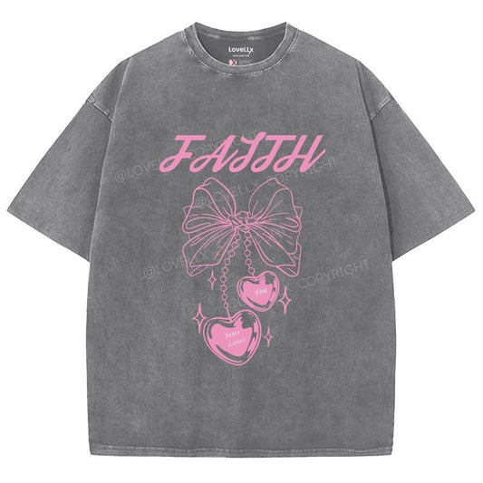 Jesus Loves You Unisex Washed T-Shirt, Christian Jesus  t shirts, Vintage 90s Graphic Tee Gift Cotton Top Womenswear Bottom