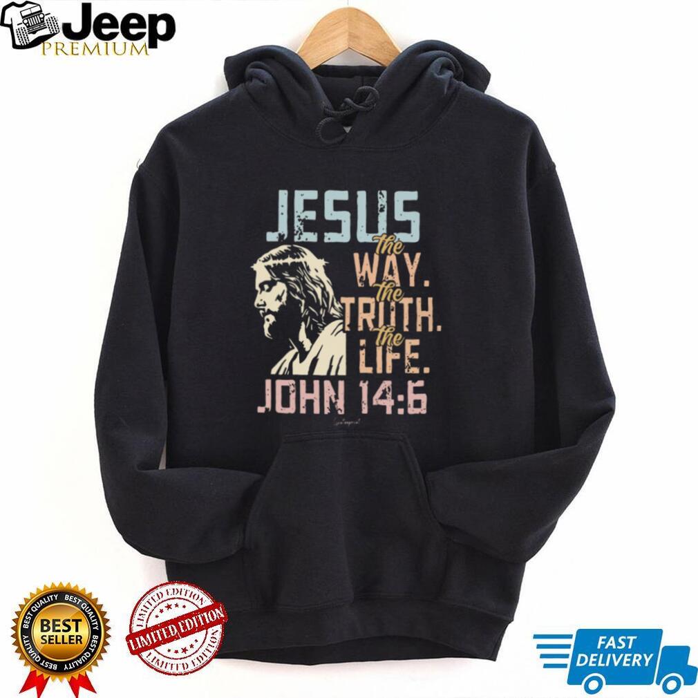 Jesus The Way Truth Life John 146 Vintage Scripture T Shirt