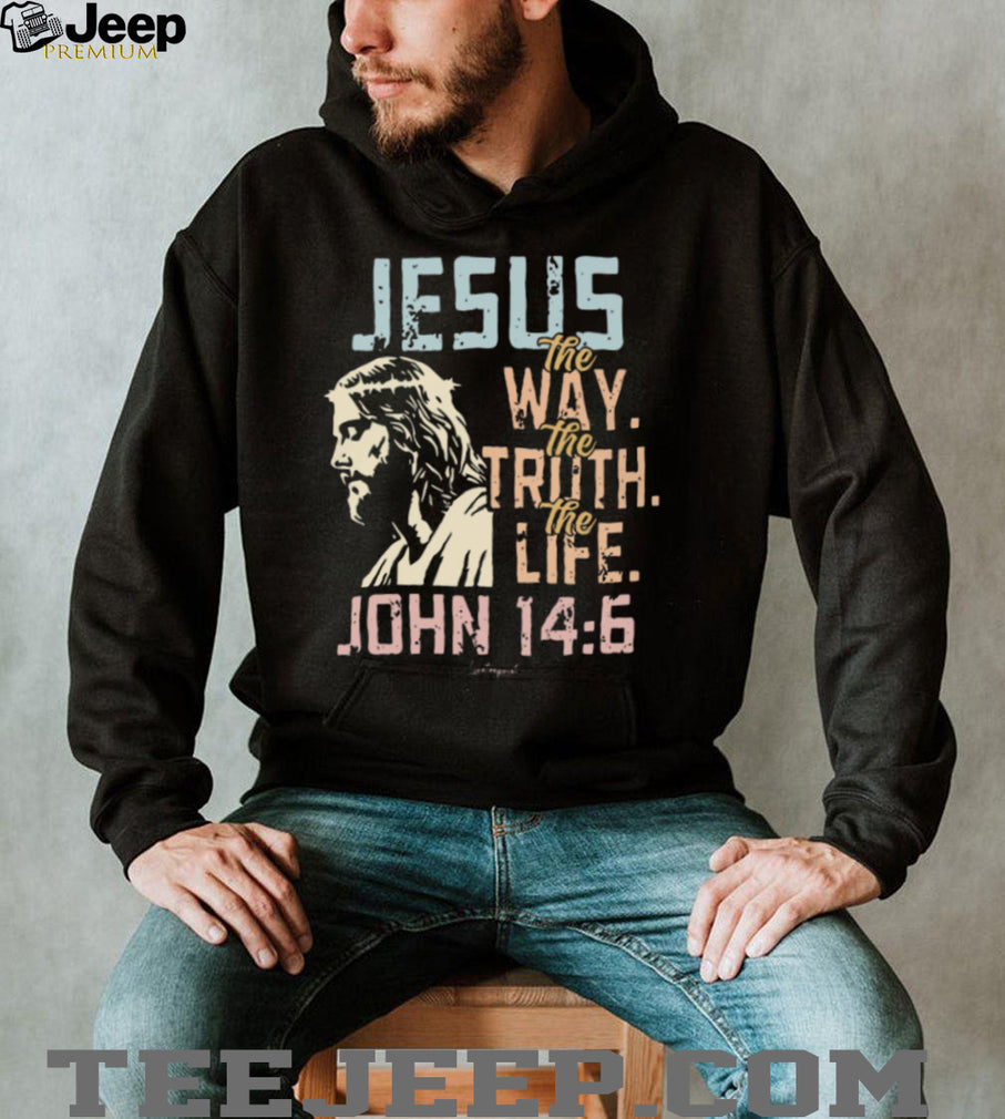 Jesus The Way Truth Life John 146 Vintage Scripture T Shirt