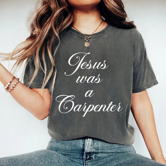 Jesus Was A Carpenter T Shirt, Sabrina Fans Unisex Shirts, Espresso, We Got Approval In Advance And Jesus Was A Carpenter Tee, Unisex T-Shirt, Gifts For Him Her, Short Sleeve Tee Shirt, Gifts For Birthday Fathers Day Christmas