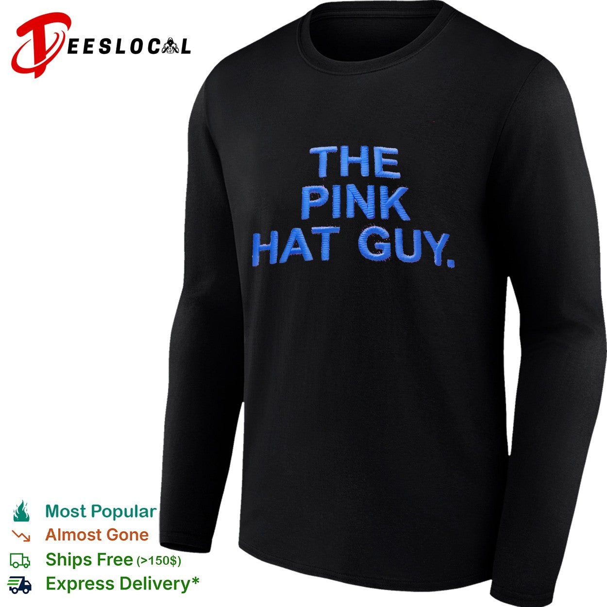 Jim Anixter wearing Chicago Cubs The Pink Hat Guy shirt