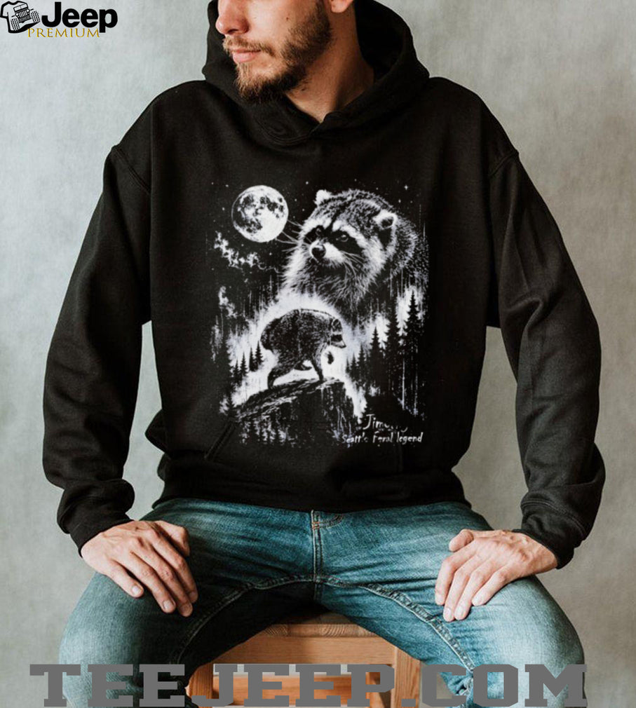 Jimothy Raccoon Seattle Feral Legend Moon Animal vintage shirt
