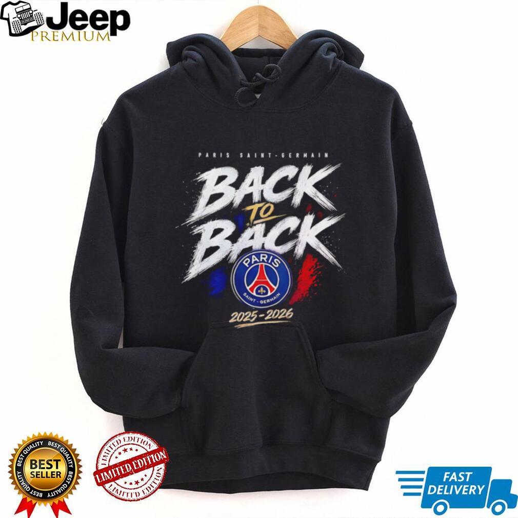 Paris Saint Germain back to back 2025 2026 logo shirt