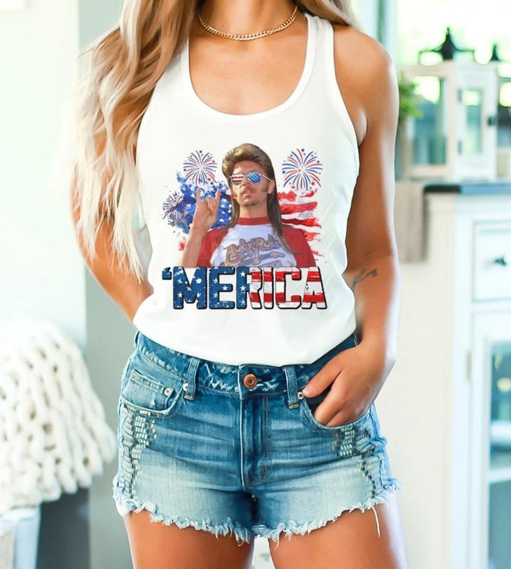 Joe Dirt Merica Tank Top, Joe Dirt American Flag Tank Top, Funny Fourth Of July Shirt, David Spade Inspired Tank, 4th Of July Tank Top