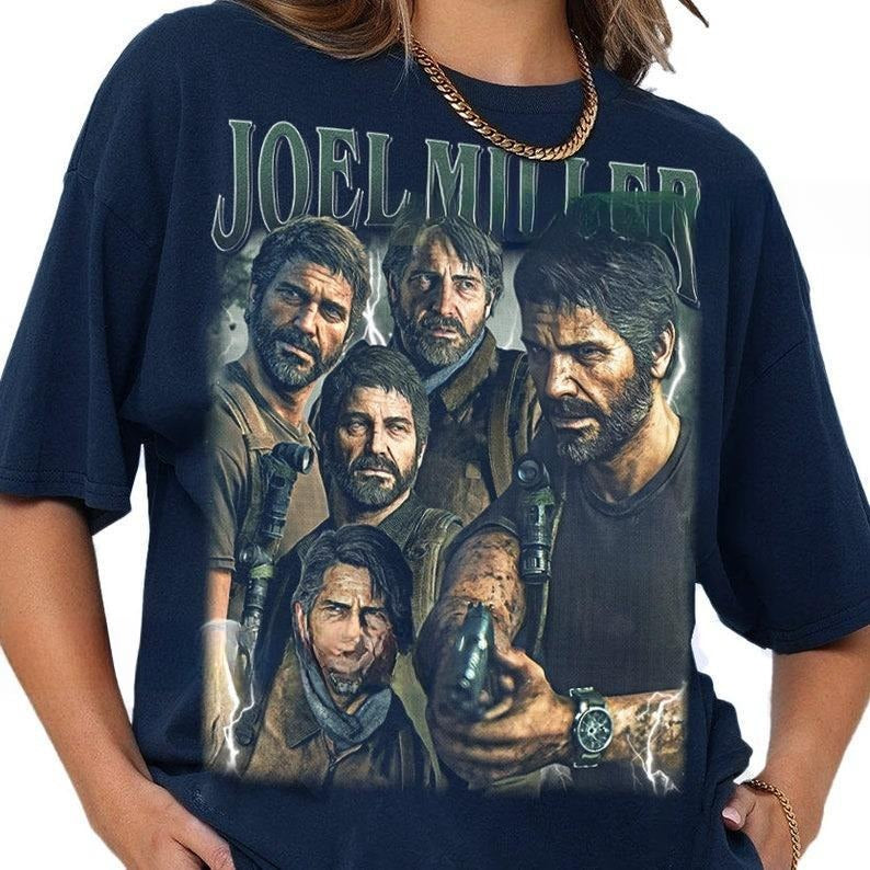 Joel Miller The Last Of Us Vintage T-Shirt, Gift For Woman and Man Unisex T-Shirt