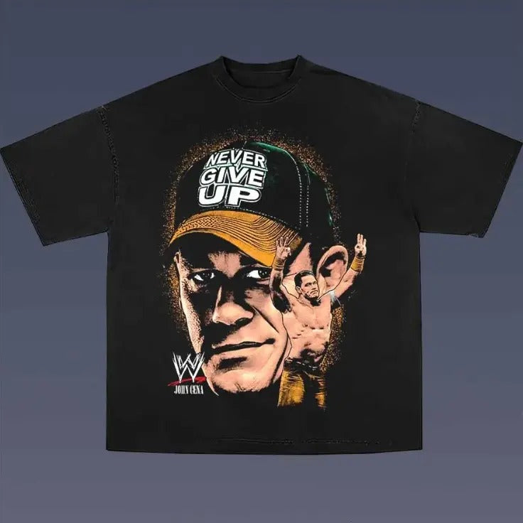 John Cena Vintage Graphic Tees, Wrestling Tshirt, Wrestler T-Shirt, WWE Shirts, Unisex Vacation Outfits Top Menswear Womenswear Streetwearstyle{n002}3