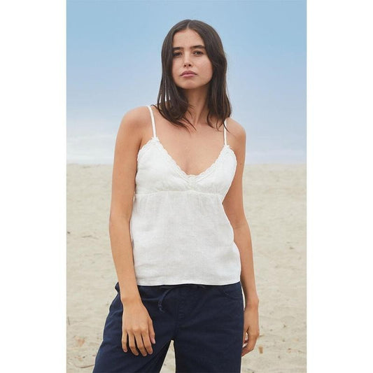 John Galt Women's White Tiffany Tank Top