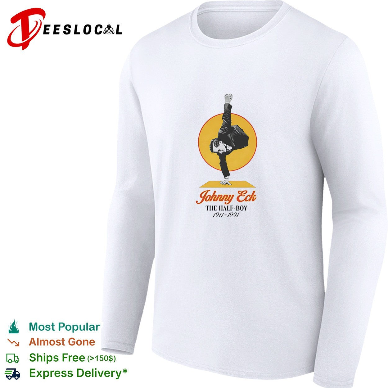 Johnny Eck the half boy 1911 1991 retro shirt