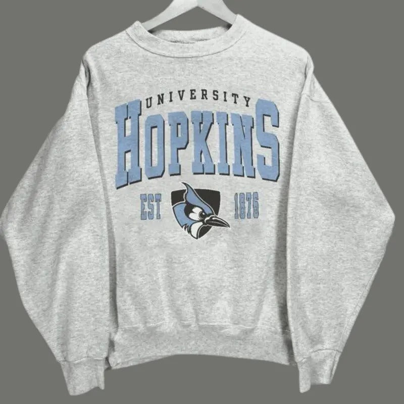 Johns Hopkins Est 1876 University Vintage style shirt, Johns Hopkins University Sweatshirt, Menswear Tops