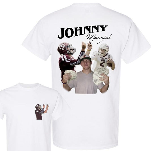 Johny Maziel 2Side 2024 T-Shirt, Vintage 90s Graphic T-Shirt, Men's Vintage Tees, Football Shirt, Sport T-Shirt, Graphic Sports Tees, T-shirt for Men, Women, Casual Streetwear Round Neck Streetwear Menswear