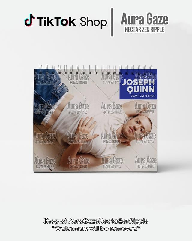 Joseph Quinn 2026 Wall Calendar Planner, Unique Holiday Gift, Fan Gift, Gift For Her, Joseph Quinn Celebrity Merchandise, Celebrity Crush Merch
