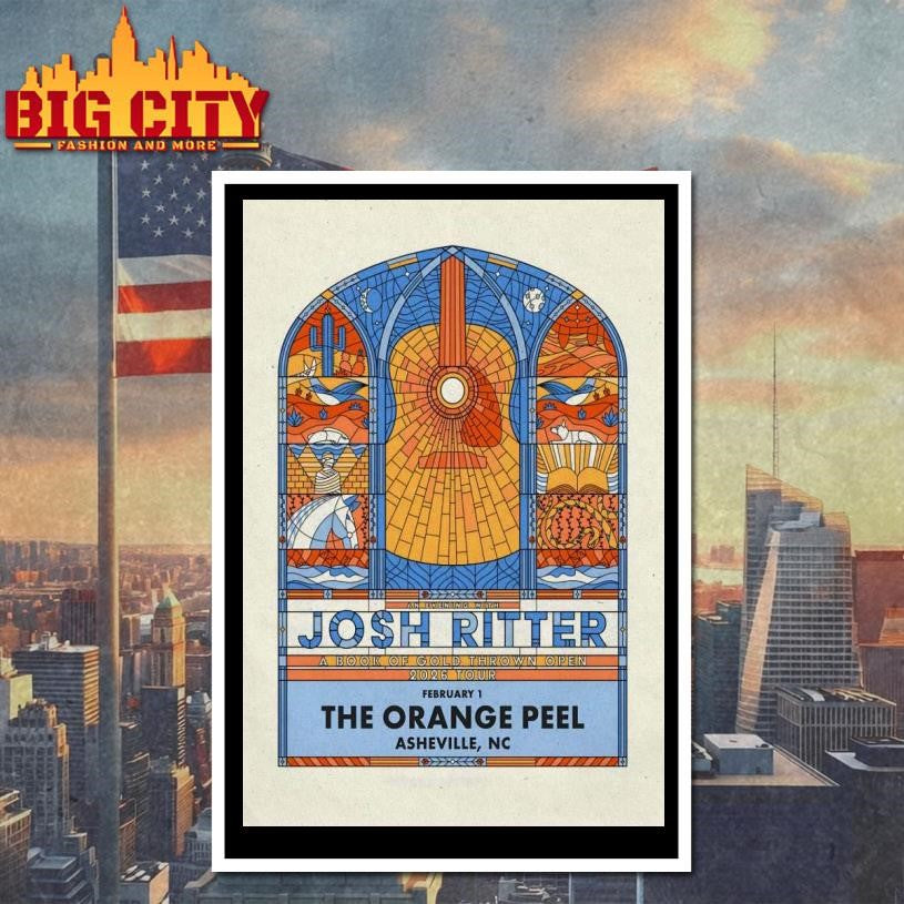 Josh Ritter Tour Asheville NC Feb 1 2026 Poster Shirt