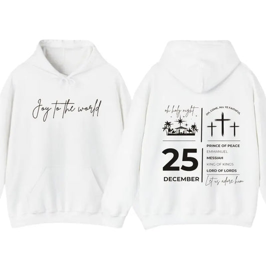 Joy To The World Christmas Hoodie T-Shirt, Nativity Shirt, True Story Chirstmas Hoodie, Christian Jesus Christmas Shirt, Unisex Hoodie