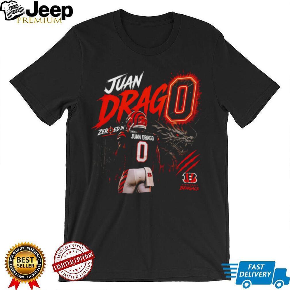 Juan Drago Cincinnati Football Player Number 0 Dragon Retro Men Fans Sports T Shirt
