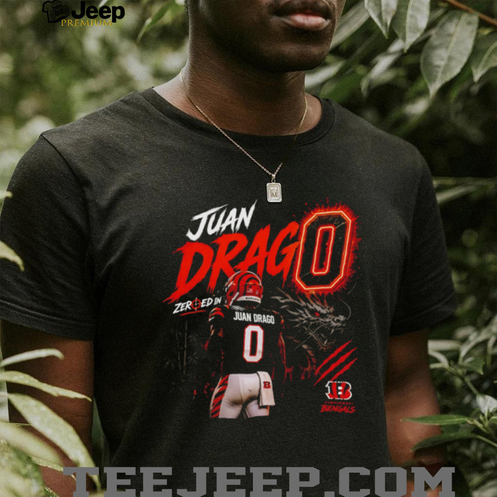 Juan Drago Cincinnati Football Player Number 0 Dragon Retro Men Fans Sports T Shirt