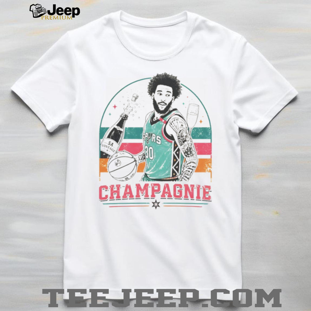 Julian Champagnie San Antonio Spurs Vintage Style Basketball T Shirt