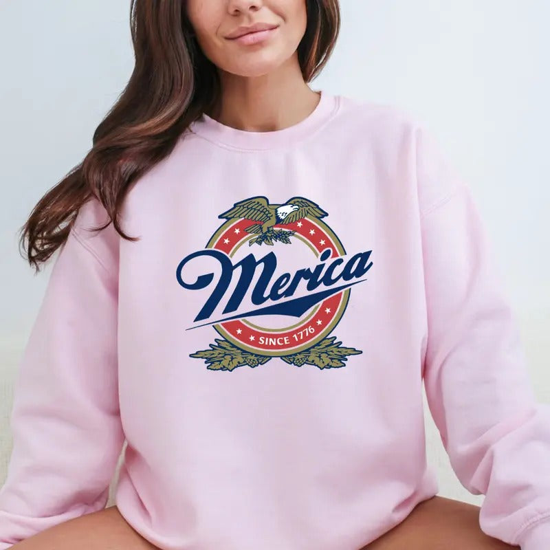 July 4th Tops, Merica Since 1776 Shirt, Independence Day Shirt, American Eagle Shirt, Patriotic Shirt, American Shirt, 4th Of July Shirt