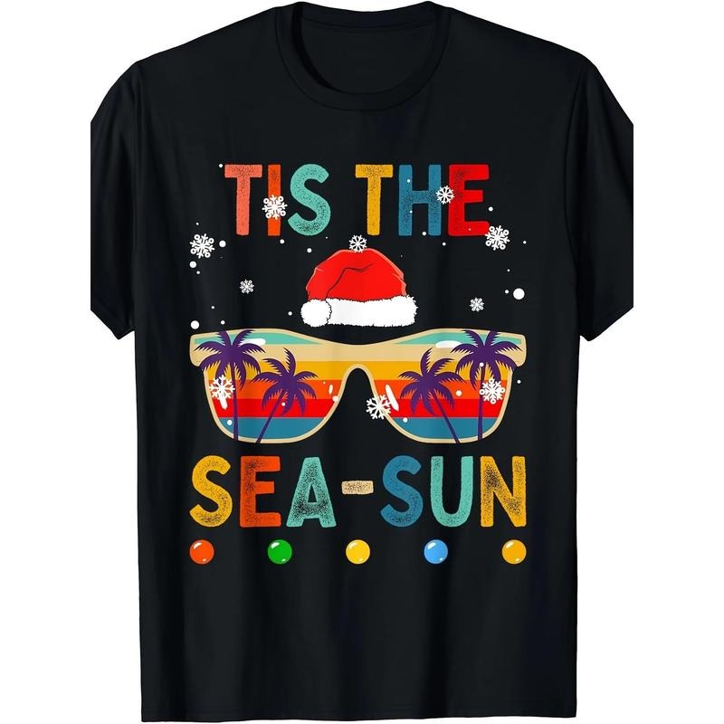 July Haiyang Summer Christmas men casual and comfortable T-shirt Made in USA
