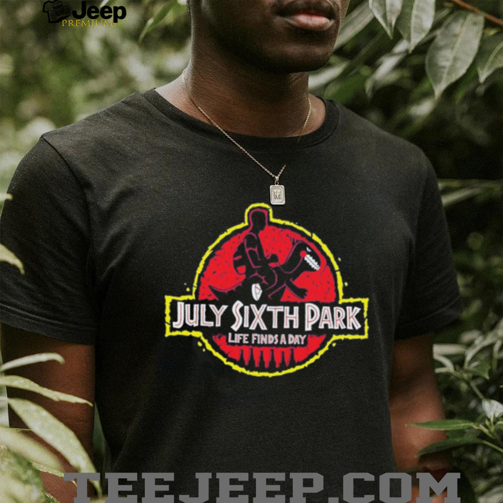 July Sixth Park life finds a day Dino Ride logo shirt