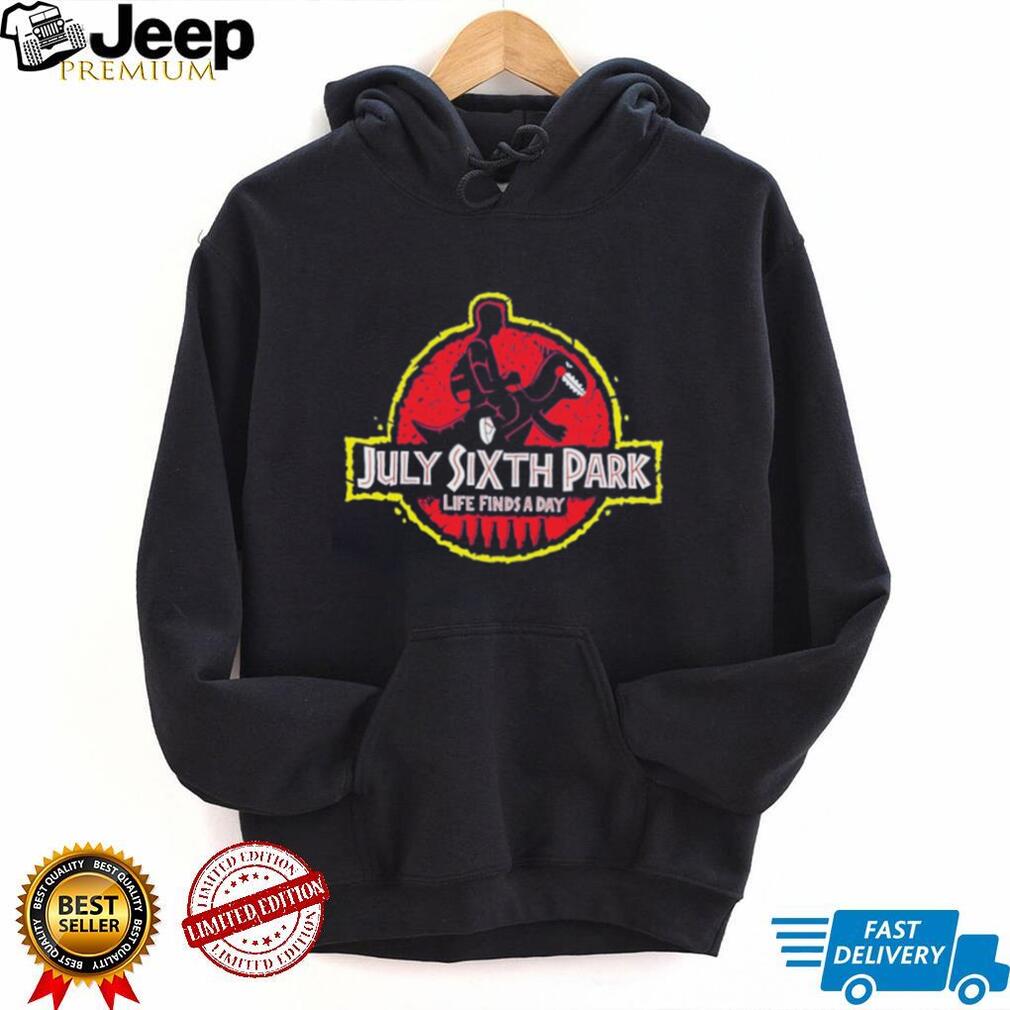 July Sixth Park life finds a day Dino Ride logo shirt