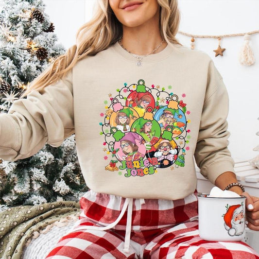 Junie B Jones Ornament Christmas Sweatshirt, Junie B Teacher Christmas Shirt, Children's Book Hoodie, Book Lover Gifts,...