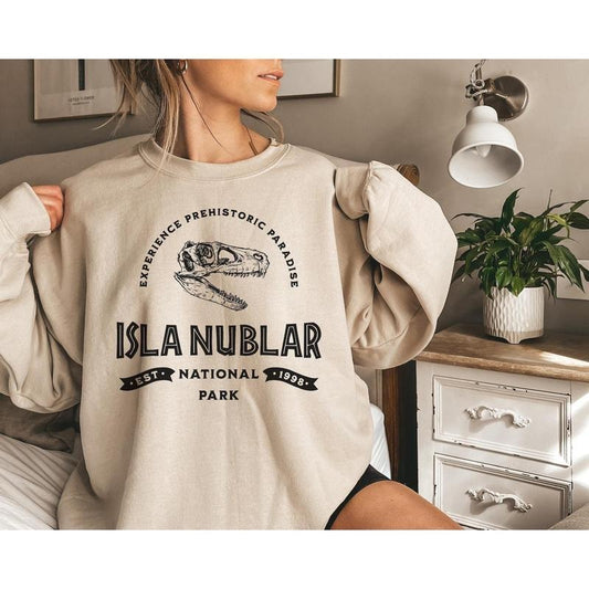 Jurassic Park Sweatshirt, Isla Nublar Sweatashirt, Movie Lover Gift, National Park Sweatshirt, Jurassic World, Movie Shirt, Dinosaur Shirt