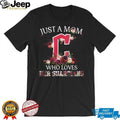 Just A Mom Who Loves Her Guardians Floral Cleveland Baseball Fan T Shirt