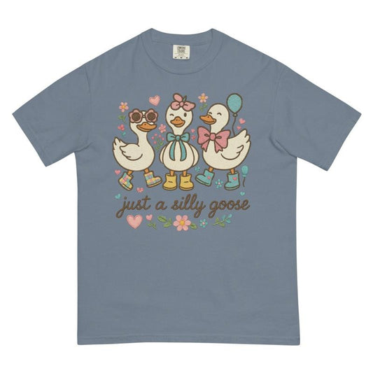 Just a Silly Goose Shirt ~ Unisex Apparel Relaxed Fit Printed In The USA Clothing Womenswear Casual Comfort Cotton Top Athletic Boho Chicstyle{n002}2
