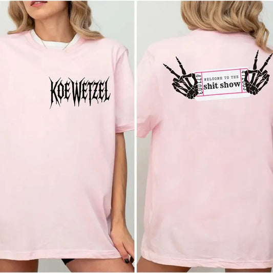 K0e Ticket To Your Sh!t Show, KW Concert Both Sides Tee, Tour Merch For Fans, Unisex Short Sleeve Tee Shirt, Casual Clothing