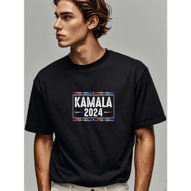 KAMALA 2024 Kamala Harris President HARRIS 2024 Vote President Harris T-Shirt Harris T-Shirts Harris Merchandise Harris T-Shirt For Men Harris Tee Shirts Funny Crew Neck Casual T-Shirt Soft Made in USA