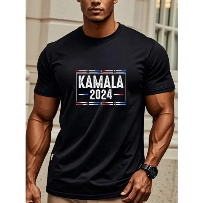 KAMALA 2024 Kamala Harris President HARRIS 2024 Vote President Harris T-Shirt Harris T-Shirts Harris Merchandise Harris T-Shirt For Men Harris Tee Shirts Funny Crew Neck Casual T-Shirt Soft Made in USAstyle{n002}2