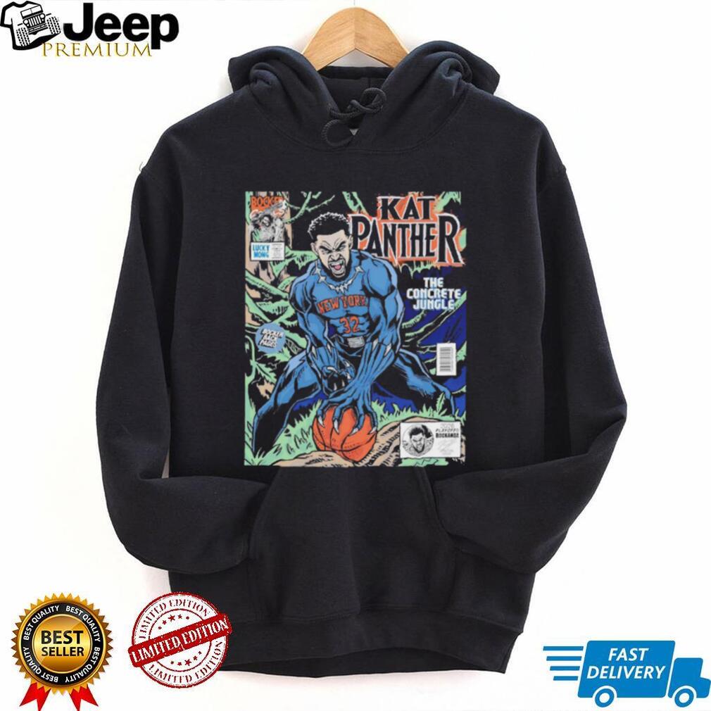 KAT Panther Karl Anthony Towns New York Concrete Jungle Comic Book Style T Shirt