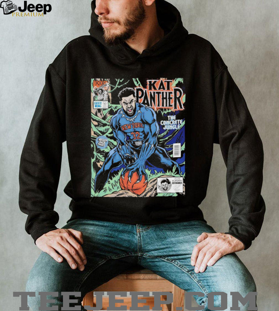 KAT Panther Karl Anthony Towns New York Concrete Jungle Comic Book Style T Shirt