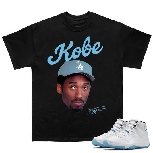 KB24 Big Face Match 11s Bred Velvet Sneakers Outfits, Menswear Graphic Tee, Cotton T-shirt Fitted for Streetwear, Y2K Hip Hop Style