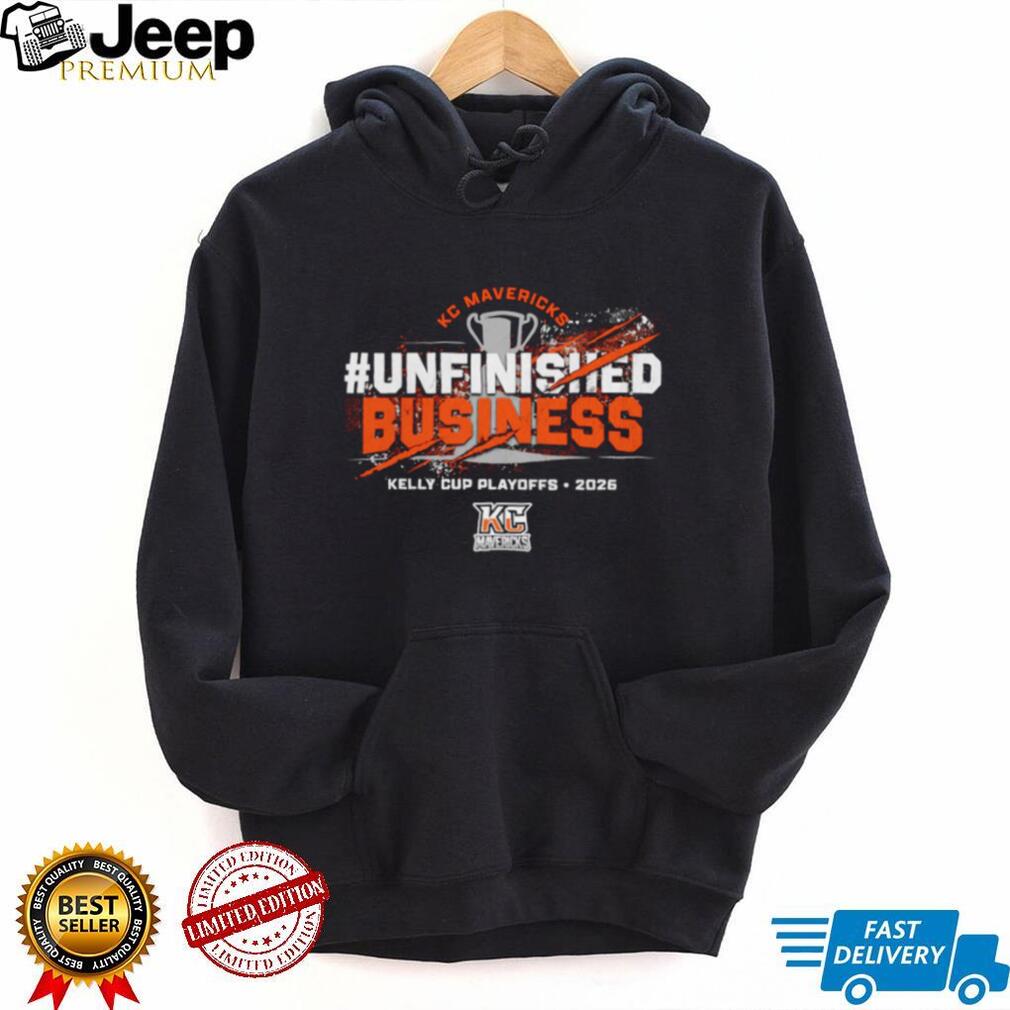 KC Mavericks Kelly Cup Playoffs 2026 Unfinished Business Hockey Retro Vintage Men Women Fans T Shirt