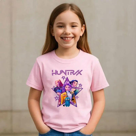 KID SIZE Kpop Demon Hunters Tiger Shirt, Demon Hunter Tiger Tee, Huntrix Shirt, Merch Kpop Shirt, Hunters Tiger fan