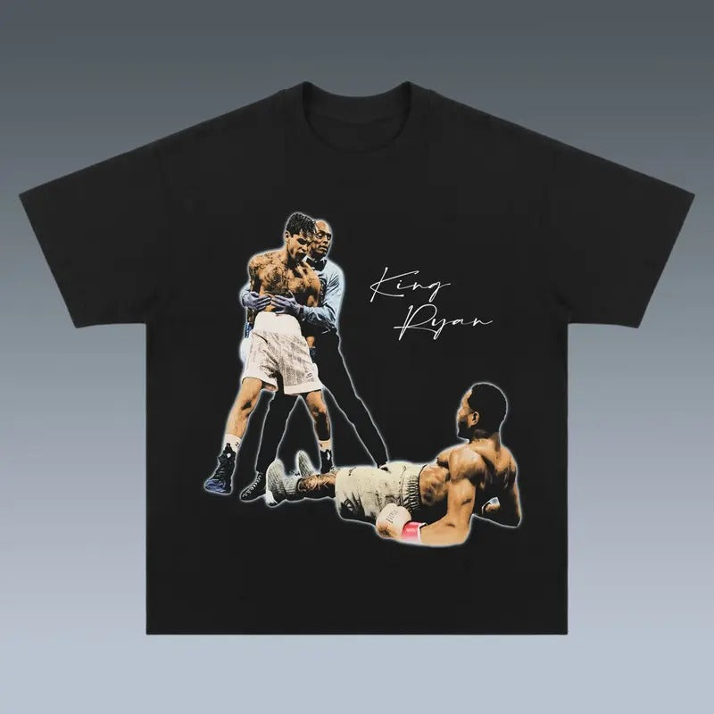 KING RYAN 2 TEE, Boxing T-shirt, Boxer Tee, Sports Shirt, Athletic Tee, Fitness Gift, Workout T-shirt Crewneck Menswear Streetwear