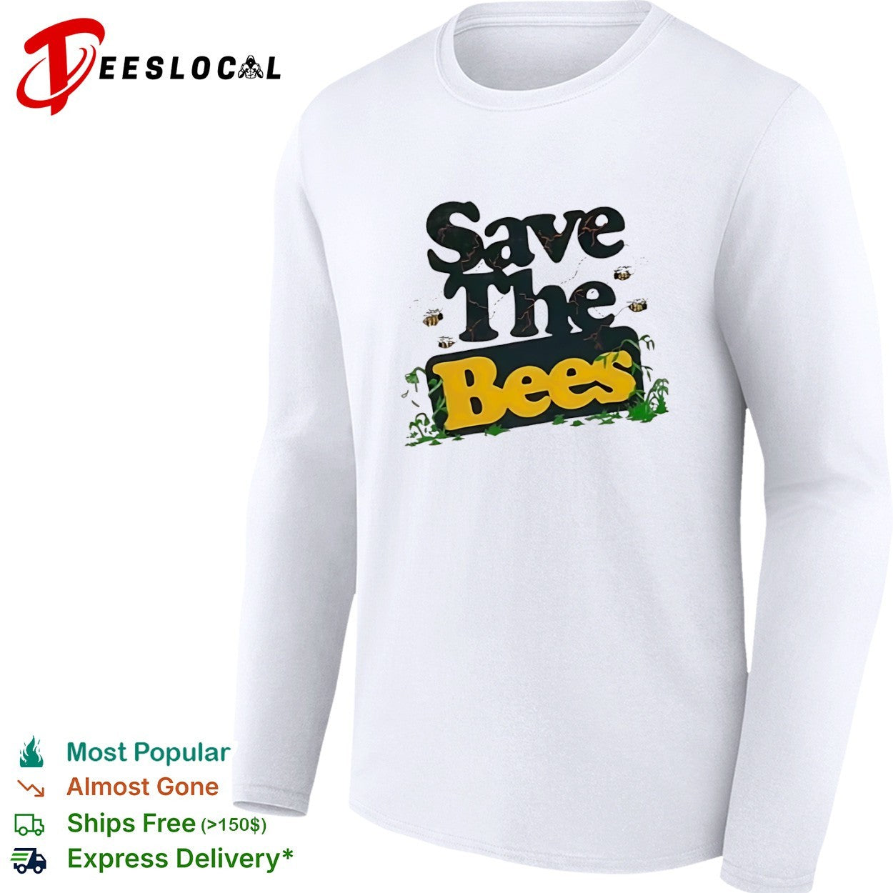 Save the Bees Nature Conservation environment shirt