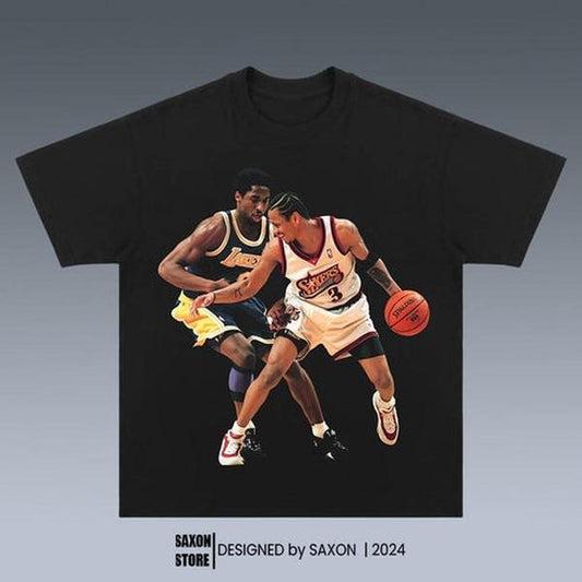KOBE VS ALLEN IVERSON GRAPHIC TEE | VINTAGE GRAPHIC T-SHIRT SWEATSHIRT HOODIE | SPORT TEE | GIFT FOR FAN V1