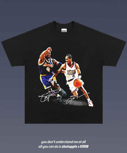 KOBE VS IVERSON 2.12 Tee | Vintage Tee Graphic T-Shirt Sweatshirt Hoodie | Sport Tee - Gift For Fan